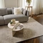 ريفولي طاولة قهوة ترافرتين بيج وودي