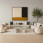 ليفربول طاولة قهوة مستطيلة بسطح زجاجي وودي