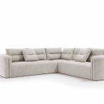 التون طقم كنب زاوية 3 قطع رمادي فاتح وودي