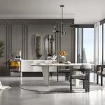 بادوفا كرسي رمادي قماش وودي