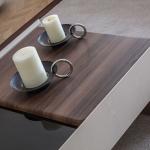 بونتي طاولة قهوة كريمي وودي