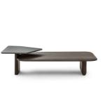 بوليرو طاولة قهوة سطحين تصميم مودرن وودي