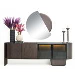 بوليرو كونسول مع مرآه باللون الجوز وودي