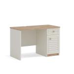 بولو مكتب مع رف أبيض وودي