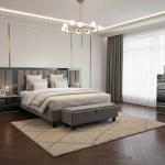 ايلات غرفة نوم 180×200 رمادي 8 قطع وودي