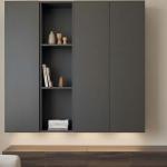 بيتي رف جداري معلق وودي