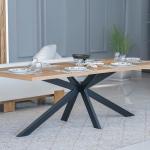 ثولان طاولة طعام 8 أشخاص بدون كراسي وودي