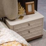 برادا طقم غرفة نوم بيج 180×200 سم 7 قطع وودي