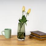 فازة كريستال اخضر وودي