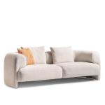 سان فيتو كنب 3 مقاعد كريمي 226 سم وودي