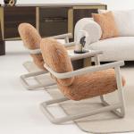 سان فيتو كرسي استرخاء برتقالي وودي