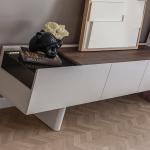 بونتي طاولة تلفزيون 209 سم كريمي وودي