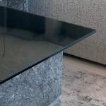 مارتل طاولة جانبية رخام 50*50 سم وودي