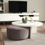 فورزا طاولة تلفزيون مع أرفف وودي