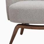 بريتا كرسي لاونج رمادي وودي