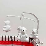 هابي زون محبس أطفال شبكي بعجلات وودي