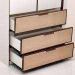 أكورسا دولاب ملابس كريمي 7 أبواب وودي