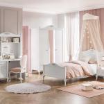 جاسمين سرير مفرد أبيض 100*200 سم وودي