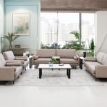 تورينو كنب ثلاثي جلد بيج غامق وودي