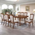 إمبريال طاولة طعام  مع 8 كراسي خشب ماليزي