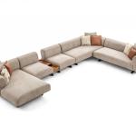 بوليرو طقم كنب زاوية 5 قطع وودي