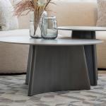 بلاتين طقم طاولة قهوة بورسلان وودي