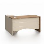 نيو نيرا مكتب 140 سم بني وودي