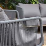 صوفيلا طقم جلسة حدائق 5 قطع رمادي وودي