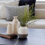 فازة سيراميك ديكور وودي