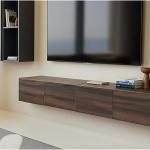 بيتي طاولة تلفزيون معلقة وودي