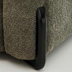 فيولا كنب يد يسار فردي أخضر وودي