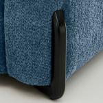 فيولا كنب يد يسار فردي أزرق وودي