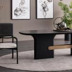 جراند كرسي قماش بيج وودي