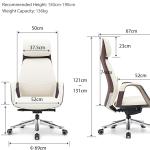 إمبرا كرسي مكتب بيج دوار متحرك بمسند رأس وودي