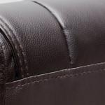 كرسي مكتب جلد بني وودي