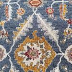 جونا سجاد بلجيكي أزرق بنقوش وزخارف أنيقة