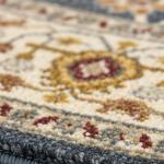 جونا سجاد بلجيكي دائري أزرق بنقوش وزخارف أنيقة