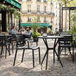 هارفي كرسي للمقاهي والحدائق بمسند يد