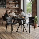 ميتا كرسي أنيق للحدائق والمقاهي