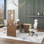 نيو نيرا مكتب 180 سم بني وودي