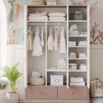 بونو دولاب ملابس زهري 3 أبواب وودي