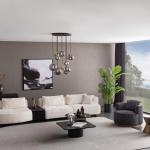 جراند طاولة قهوة خشبي أسود وودي