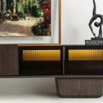 بوليرو طاولة تلفزيون بني 250 سم وودي