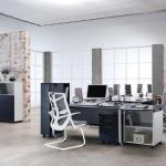 نيتشر كرسي ثابت رمادي وودي