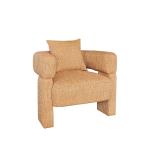 ليكسا كرسي قماش أورانج فاخر وودي