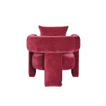 ليكسا كرسي قماش مخمل وودي