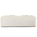 ليكسا كنب مخمل كريمي 3 مقاعد عرض 240 سم وودي