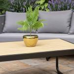 صوفيلا طقم جلسة حدائق 5 قطع رمادي وودي