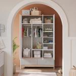 بونو دولاب ملابس رمادي 3 أبواب وودي