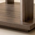 بيتي طاولة قهوة زجاج 120سم وودي